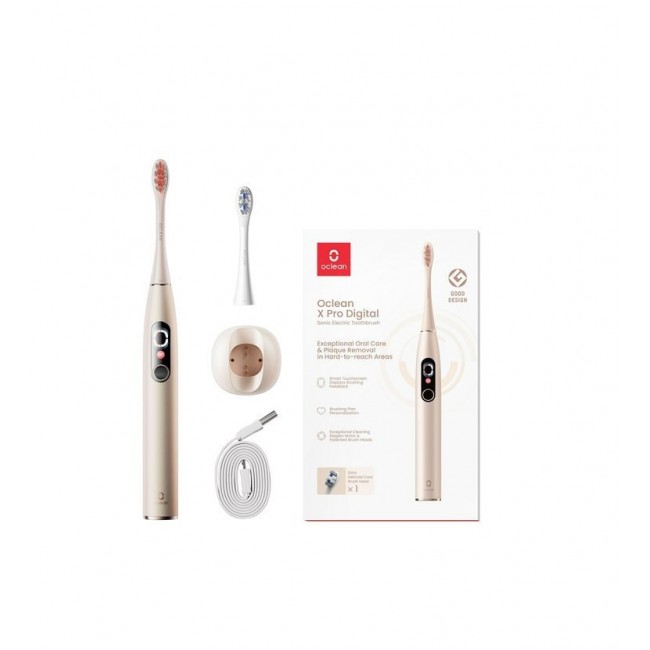 Oclean X Pro Digital Adult Sonic toothbrush Gold Oclean X Pro Digital Adult Sonic toothbrush Gold
