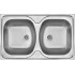 2-bowl steel sink - overlay