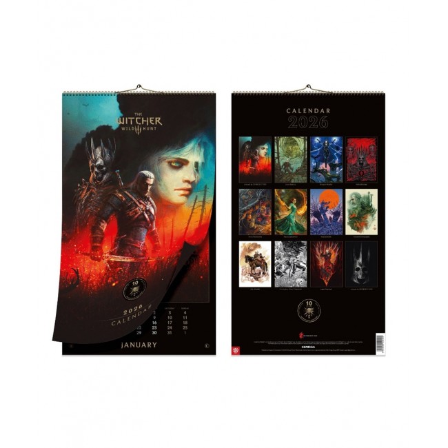 Wall calendar Good Loot - The Witcher 3: Wild Hunt - 10th Anniversary Calendar 2026 Wall calendar Good Loot - The Witcher 3: Wild Hunt - 10th Anniversary Calendar 2026
