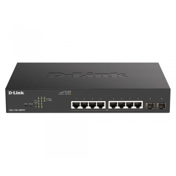 D-Link DGS-1100-10MPV2 Managed L2 Gigabit Ethernet (10/100/1000) Power over Ethernet (PoE) 1U Black