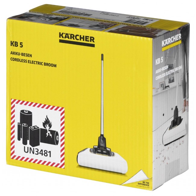 K rcher KB 5 Electric broom Battery Dry Bagless 0.37 L Black, White