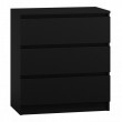 Topeshop M3 CZER chest of drawers