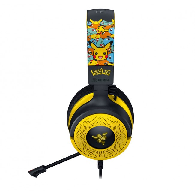 Razer Kraken V4 X Pokemon Headset Wired Head-band Gaming USB Type-C / USB Type-A Black, Yellow