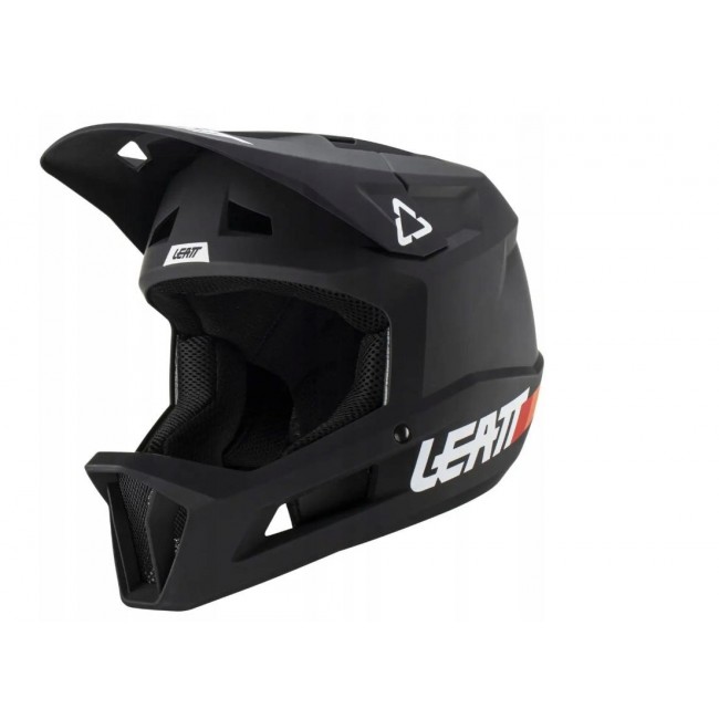LEATT MTB Gravity 1.0 V23 Full-Face Cycling Helmet, Size L (59 60 cm), Black