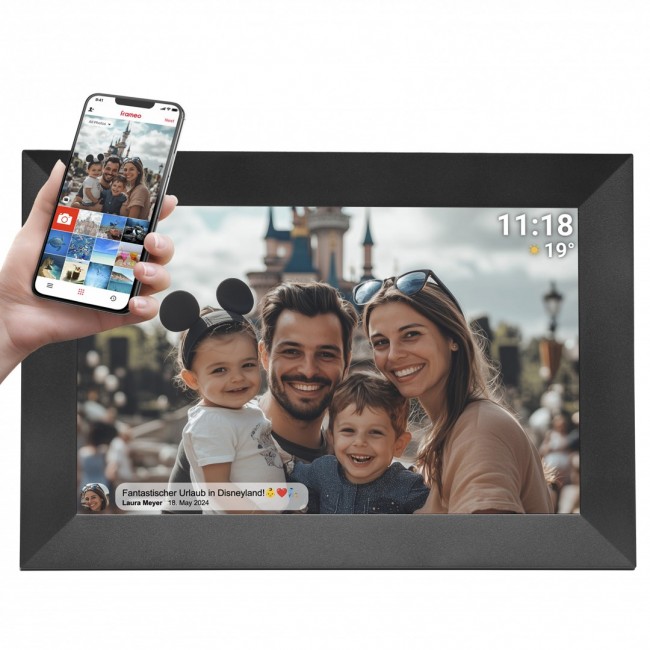 Denver PFF-1024BMK2 digital photo frame Black 25.6 cm (10.1 Denver PFF-1024BMK2 digital photo frame Black 25.6 cm (10.1