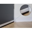 DeLOCK Brush strip 40 mm with aluminium profile straight - length 1 m
