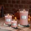 Scented Candle, Small WOODWICK Rosewood, 1 piece