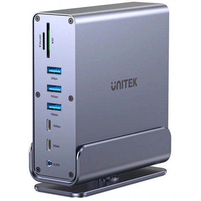 UNITEK D1135AGY01 laptop dock/port replicator Docking USB 3.2 Gen 1 (3.1 Gen 1) Type-C Grey