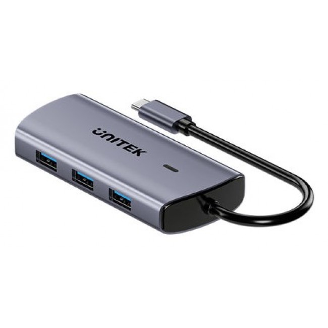UNITEK D1113CGY01 interface hub 2 x USB 3.2 Gen 2 (3.1 Gen 2) Type-C 1000 Mbit/s Grey