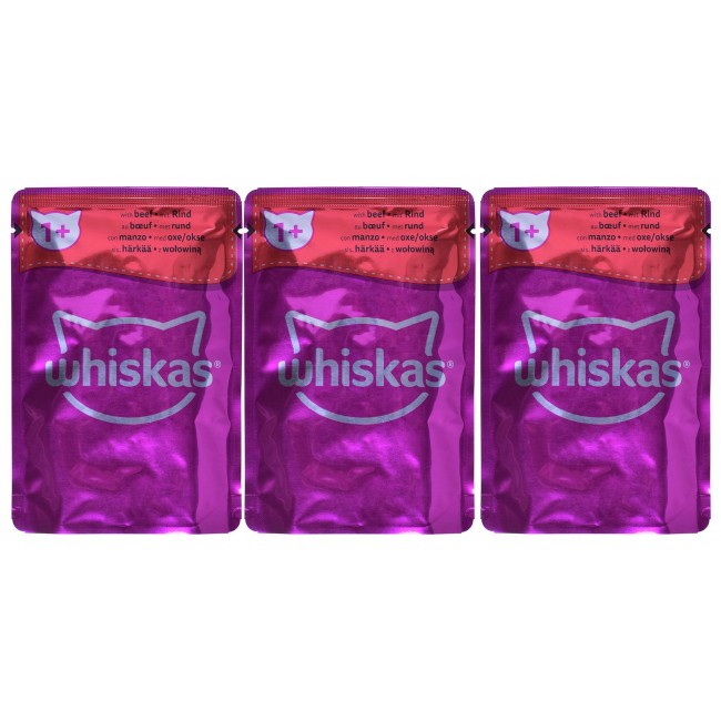 WHISKAS Classic Meals in Sauce - wet cat food - 12x85g