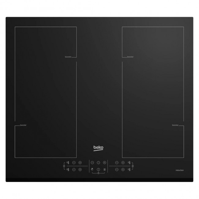 Beko HII64206F2MT Black Built-in 58 cm Zone induction hob 4 zone(s)