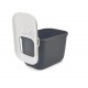 SAVIC HOP Anthracite with White Lid Cat Litter Tray 58.5x39x39.5 cm 1 pc. SAVIC HOP Anthracite with White Lid Cat Litter Tray 58.5x39x39.5 cm 1 pc.