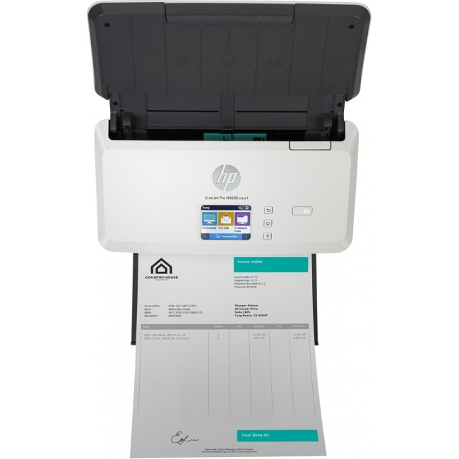 HP Scanjet Pro N4000 snw1 Sheet-feed Scanner Sheet-fed scanner 600 x 600 DPI A4 Black, White