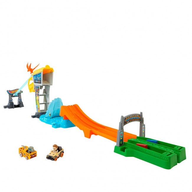 Hot Wheels Racer Verse RacerVerse Jurassic World Blue s Raptor Rush Track Set with 2 Toy Die-Cast Vehicles Hot Wheels Racer Verse RacerVerse Jurassic World Blue s Raptor Rush Track Set with 2 Toy Die-Cast Vehicles