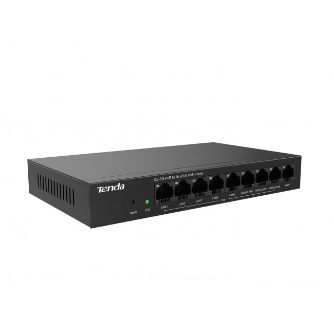 Tenda G0-8G-PoE wired router Gigabit Ethernet Black Tenda G0-8G-PoE wired router Gigabit Ethernet Black