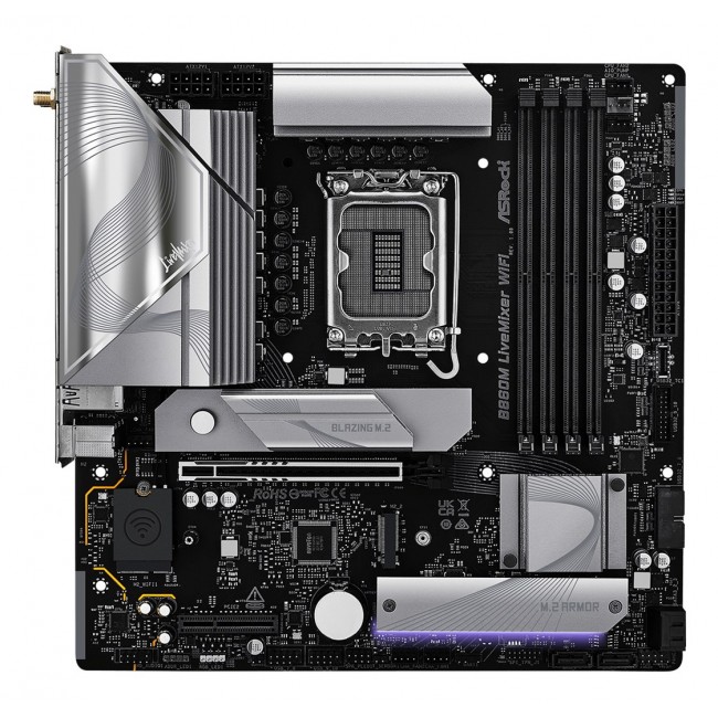 Asrock B860M LiveMixer WiFi Intel B860 LGA 1851 (Socket V1) micro ATX