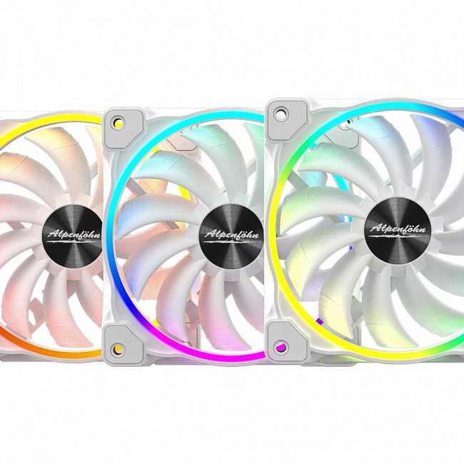Alpenf hn Wing Boost 3 ARGB 120mm High Speed - Fan black, 3 pc(s) Alpenf hn Wing Boost 3 ARGB 120mm High Speed - Fan black, 3 pc(s)