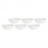 LA PORCELLANA BIANCA VILLADEIFIORI Set of 6 round bowls 15 cm