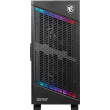 MSI MPG VELOX 100P AIRFLOW Mid Tower Gaming Computer Case 'Black, 3x 120mm Fan + 1x 120mm ARGB Fan, ARGB light strip, USB Type-C, 1x Tempered Glass, Center, E-ATX, ATX, mATX, mini-ITX'