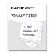 Qoltec 51064 display privacy filters 68.6 cm (27