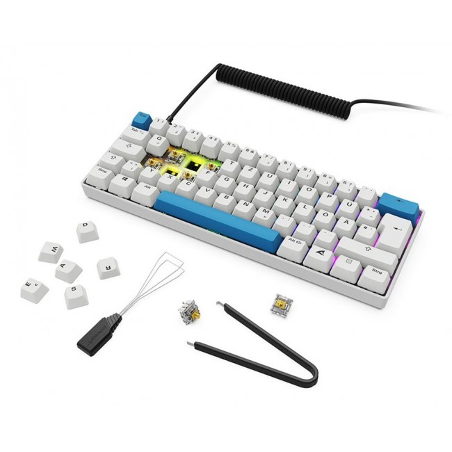 Sharkoon SGK50 S4 keyboard Home USB QWERTZ German White