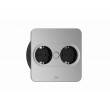 Bachmann 946.101 socket-outlet 2 x Type F Stainless steel Bachmann 946.101 socket-outlet 2 x Type F Stainless steel