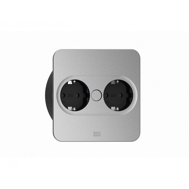 Bachmann 946.101 socket-outlet 2 x Type F Stainless steel Bachmann 946.101 socket-outlet 2 x Type F Stainless steel