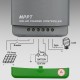 Qoltec Solarny regulator adowania MPPT z czujnikiem temperatury 80A |12V / 24V / 36V / 48V | LCD | Bluetooth | APP | GEL | LiFePO4
