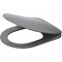 Slim soft-close toilet seat