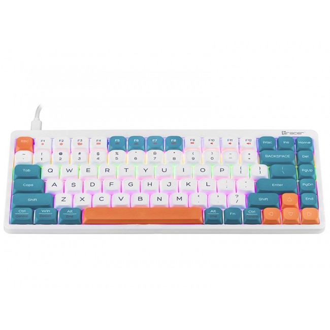 Mechanical keyboard Tracer FINA 84 White/Blue (Outemu Red Switch) TRAKLA47309