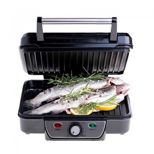 Mesko Grill MS 3050 Contact grill, 1800 W, Black/Stainless steel