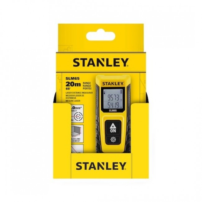 Stanley SLM65 Laser distance meter Black, Yellow 20 m Stanley SLM65 Laser distance meter Black, Yellow 20 m