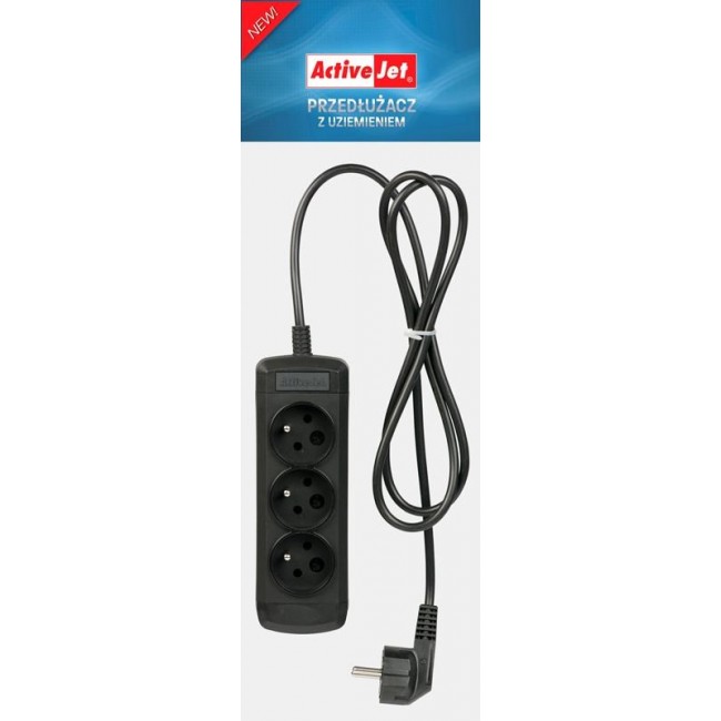 Activejet 3GNU - 3M - C power strip with cord Activejet 3GNU - 3M - C power strip with cord