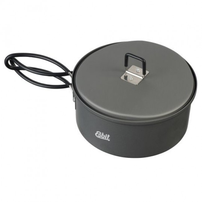ESBIT Cookset for solid fuel Pot 1 L Aluminium ESBIT Cookset for solid fuel Pot 1 L Aluminium