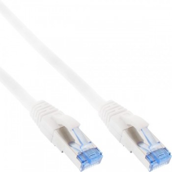 InLine Patch Cable S/FTP PiMF Cat.6A halogen free 500MHz white 10m