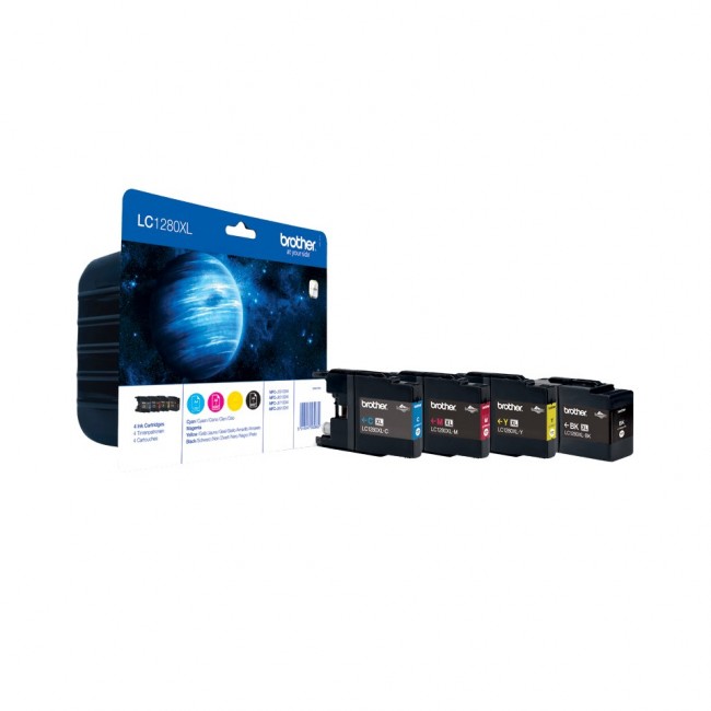 Brother LC1280XLVALBP ink cartridge 4 pc(s) Original Black, Cyan, Magenta, Yellow Brother LC1280XLVALBP ink cartridge 4 pc(s) Original Black, Cyan, Magenta, Yellow