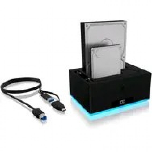 ICY BOX IB-127CL-U3 USB 3.2 Gen 1 (3.1 Gen 1) Type-B Black