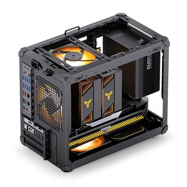 Jonsbo C6 MAX PC Case, Mini Case, Micro-ATX, Tempered Glass - black