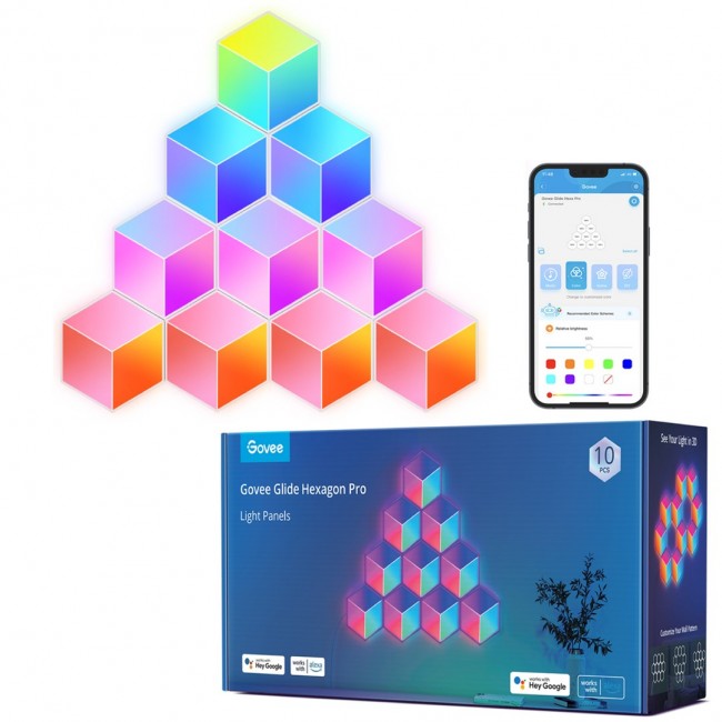 Govee Glide Hexa Pro Smart wall light Wi-Fi/Bluetooth 72 W