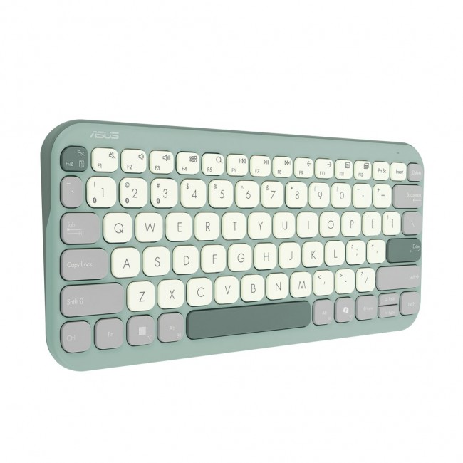 ASUS KW100 /GN/GE/81 keyboard Home Bluetooth QWERTZ German Green, Light Green