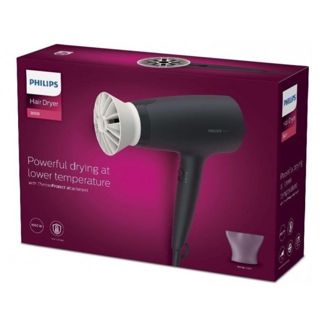 Philips BHD302/00 hair dryer 1600 W Black
