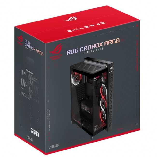 ASUS ROG CRONOX GR801 CURVE TG ARGB BLACK Midi Tower