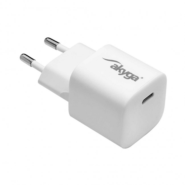 Akyga AK-CH-22 USB-Ladeger t 25 W Ausgangsstrom max. 3 A USB-C Universal, Tablet, Telephone, Smartwatch, Mobile phone White AC Fast charging Auto