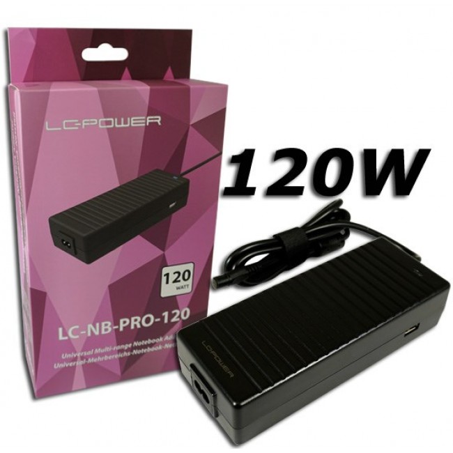 LC-Power LC-NB-PRO-120 power adapter/inverter Indoor 120 W Black