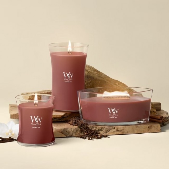 Scented Candle, Small WOODWICK Cinnamon Chai, 1 piece