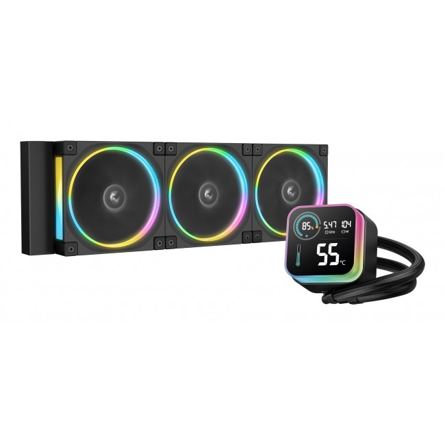 DeepCool LQ360 ULTRA ARGB Processor Liquid cooling kit 12 cm Black