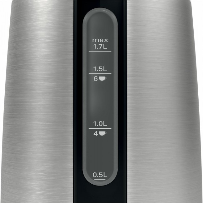 Bosch TWK3P420 electric kettle 1.7 L 2400 W Black, Stainless steel