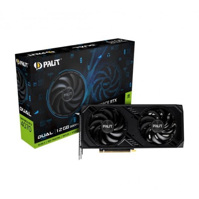 Palit GeForce RTX 4070 Dual NVIDIA 12 GB GDDR6 Palit GeForce RTX 4070 Dual NVIDIA 12 GB GDDR6