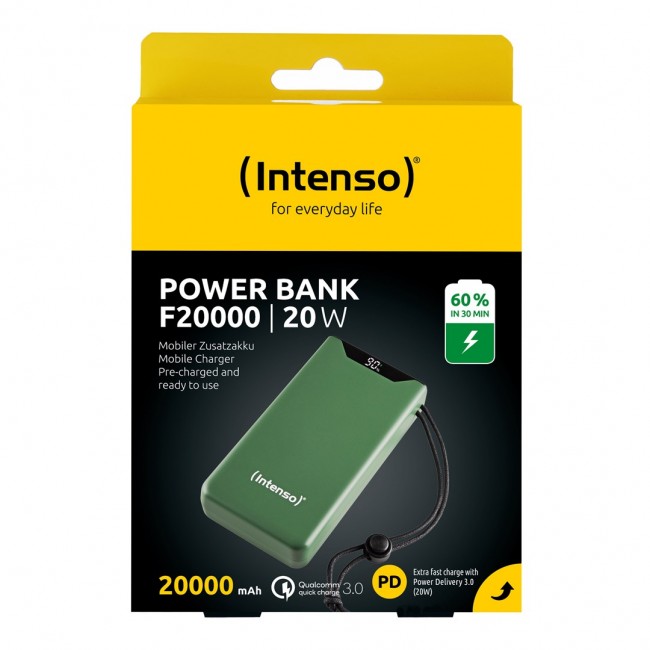 Intenso 7332057 power bank Lithium Polymer (LiPo) 20000 mAh Green Intenso 7332057 power bank Lithium Polymer (LiPo) 20000 mAh Green