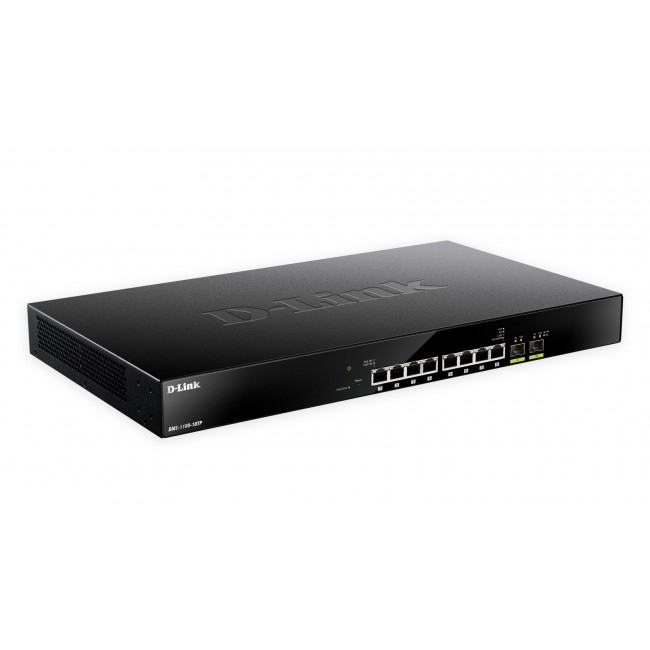 D-Link DMS-1100-10TP network switch Managed L2 2.5G Ethernet (100/1000/2500) Power over Ethernet (PoE) 1U Black D-Link DMS-1100-10TP network switch Managed L2 2.5G Ethernet (100/1000/2500) Power over Ethernet (PoE) 1U Black